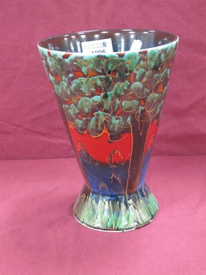 Lot 1296 - Anita Harris 'Bluebell Wood' Bongo Vase, gold...