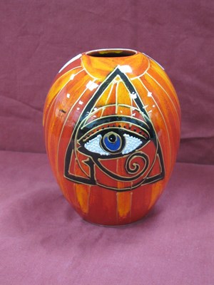 Lot 1289 - Anita Harris 'Egyptian Eye of Horus' Delta...