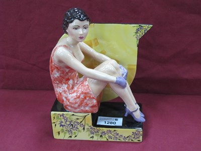 Lot 1280 - A Peggy Davies Figurine 'Back in Time' an...