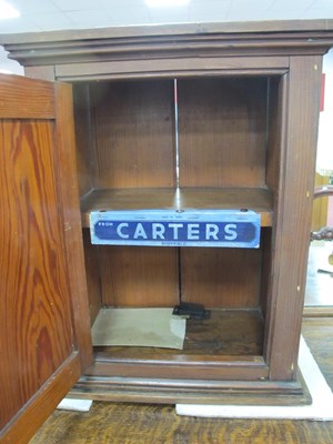 Lot 1551 - A Victorian Pitch Pine Table Top Cabinet, with...