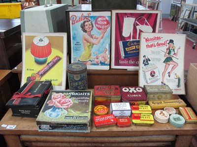 Lot 1121 - Six Vintage Advertising Card Displays,...