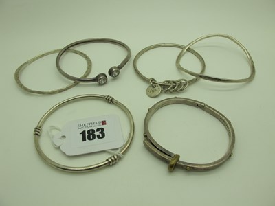 Lot 183 - Assorted Modern Bangles, including hallmarked...