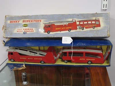 Lot 653 - Dinky Supertoys No. 983 car carrier with...