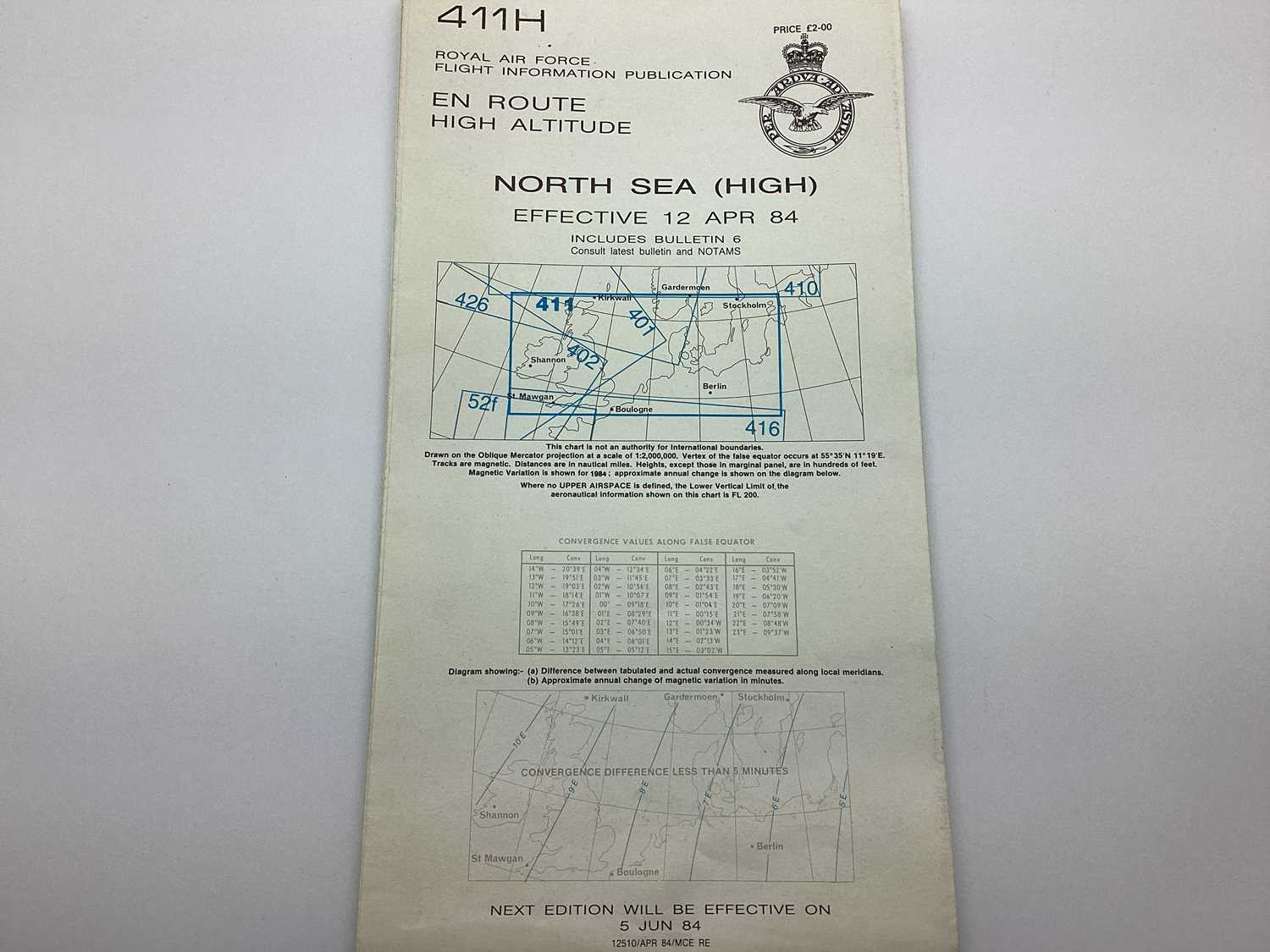 Lot 772 - Royal Air Force North Sea High Navigational...