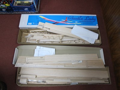 Lot 428 - Two Balsa Wood 2 Meter Class Sailplane kits by...