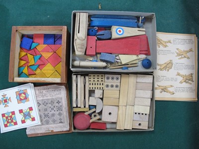 Lot 587 - Three pre-war children's games including 'Aero...