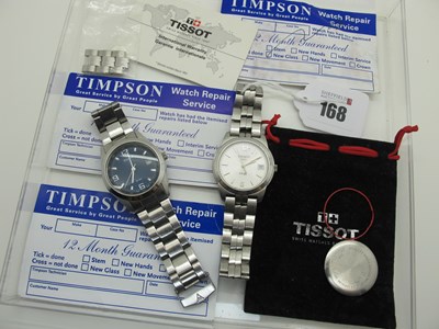 Lot 168 - Tissot Modern Gent's Wristwatch, (back loose);...