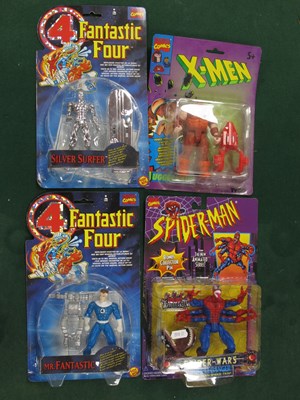 Lot 465 - Four Carded Plastic Action Figures, comprising...
