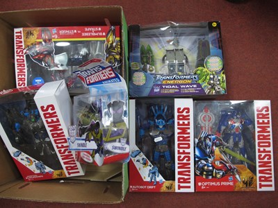 Lot 338 - Six Transformers Toys by Hasbro, to include...