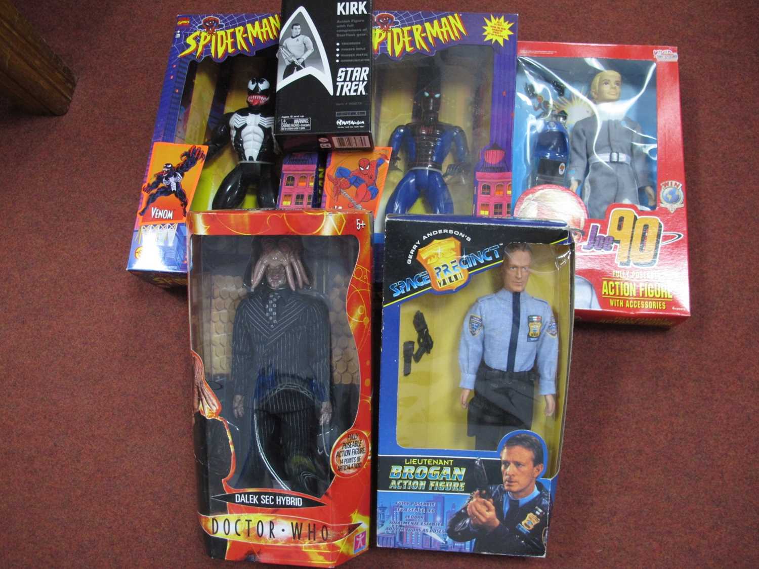 Boxed Actionfigures Lot 385 - Six Boxed Plastic Action figures by Toy Biz,
