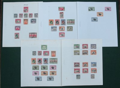 Lot 594 - Stamps; A collection of used King George VI...