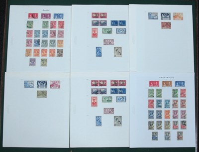 Lot 596 - Stamps; A collection of used King George VI...