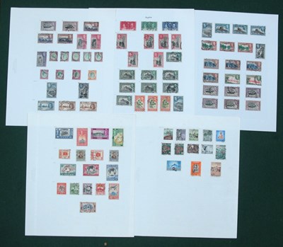 Lot 603 - Stamps; A collection of used King George VI...