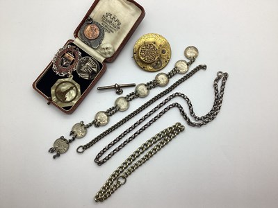 Lot 164 - A Pocket Watch Part Movement Converted to A...