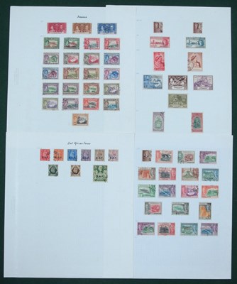 Lot 605 - Stamps; A collection of used King George VI...