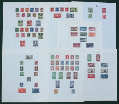 Lot 606 - Stamps; A collection of used King George VI...