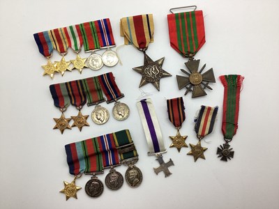 Lot 832 - WWII British Africa Star Medal and French...