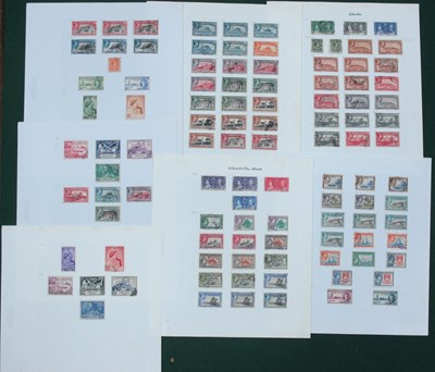 Lot 610 - Stamps; A collection of used King George VI...