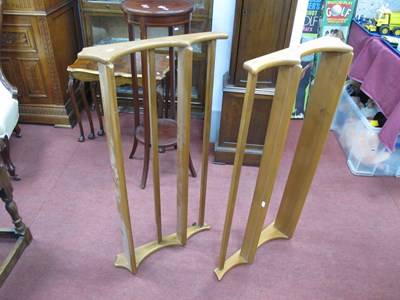 Lot 1693 - Pair of Ercol Waterfall Wall Shelves, 95cm...