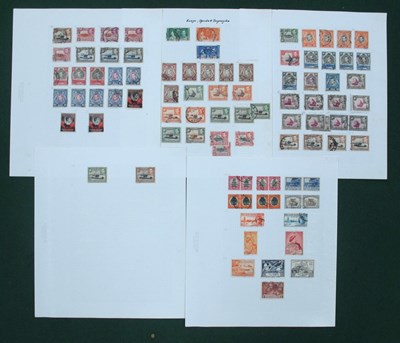 Lot 616 - Stamps; A collection of used King George VI...