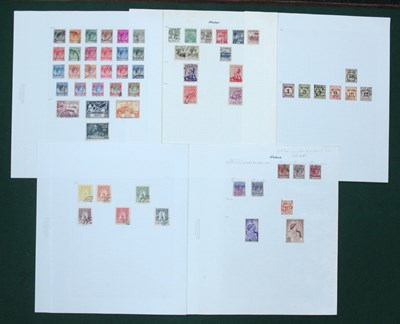 Lot 619 - Stamps; A collection of King George VI Malaya...