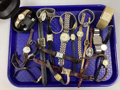 Lot 21 - An Assortment of Ladies Wristwatches; to...