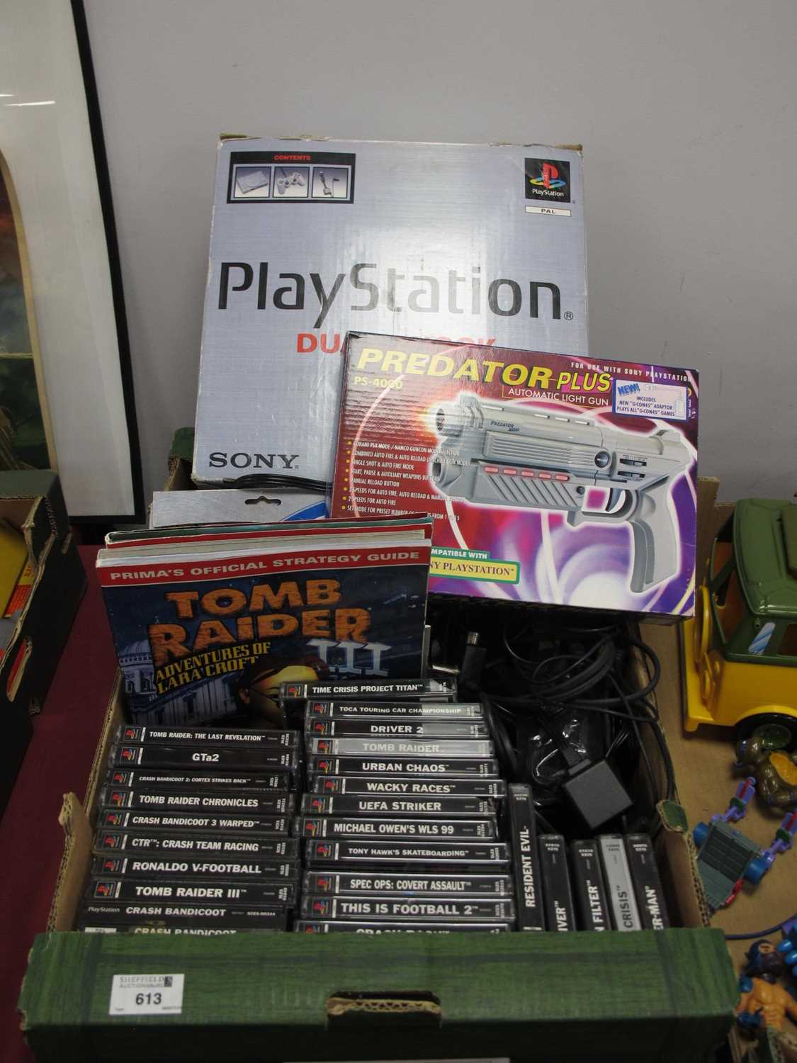 Lot 613 - An original Sony PlayStation (PS1) gaming...