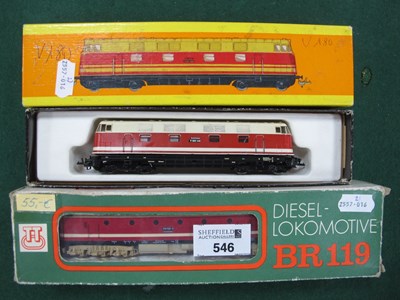 Lot 546 - Two TT Gauge (1:120) Boxed Continental Outline...