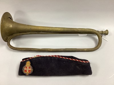 Lot 742 - Military Style Brass Bugle with manufacturer...