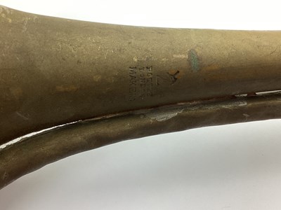 Lot 742 - Military Style Brass Bugle with manufacturer...