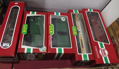 Lot 620 - Five L.G.B 'G' Gauge Boxed Items of Rolling...