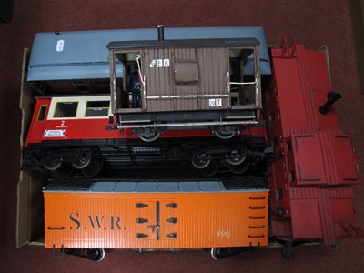 Lot 344 - Eleven Items of Unboxed 'G' Gauge Rolling...