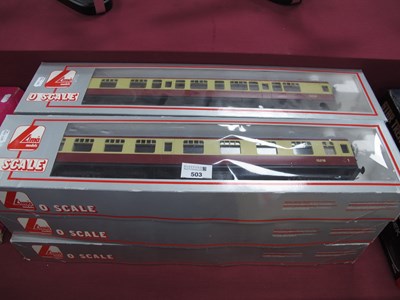 Lot 503 - Six Lima 'O' Gauge/7mm Boxed Mark One BR...