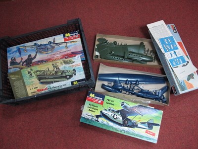 Lot 365 - Four Plastic Model Kits by Monogram all with a...