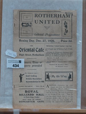 Lot 434 - 1926-7 Rotherham United v. Stoke City Twelve...