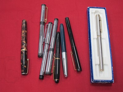 Lot 1337 - Waterman pens to include one with 14ct gold...