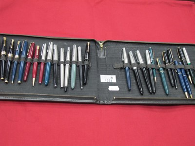 Lot 1338 - Parker pens to include fountain and ball point...