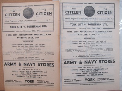 Lot 584 - York City v. Rotherham United Four Page...