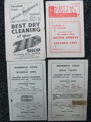 Lot 590 - Rotherham United 1944-5 Programmes v....