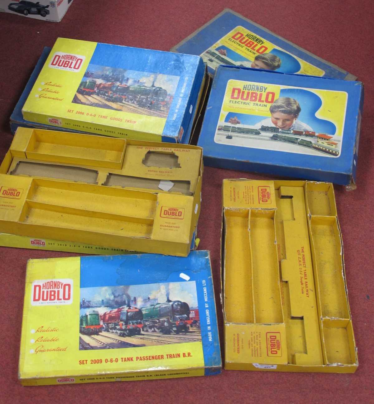 Lot 621 - Eight Hornby Dublo Train Set Empty Boxes, All...