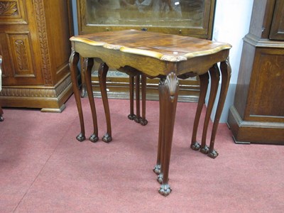 Lot 1690 - XIX CenturyWalnut Nest of Tables, with...