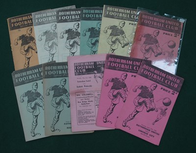 Lot 457 - Rotherham United 1947-8 Home Programmes v....