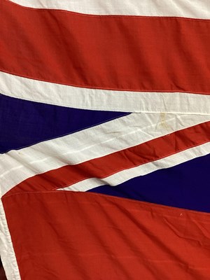 Lot 727 - Large Royal Navy White Ensign Flag with...