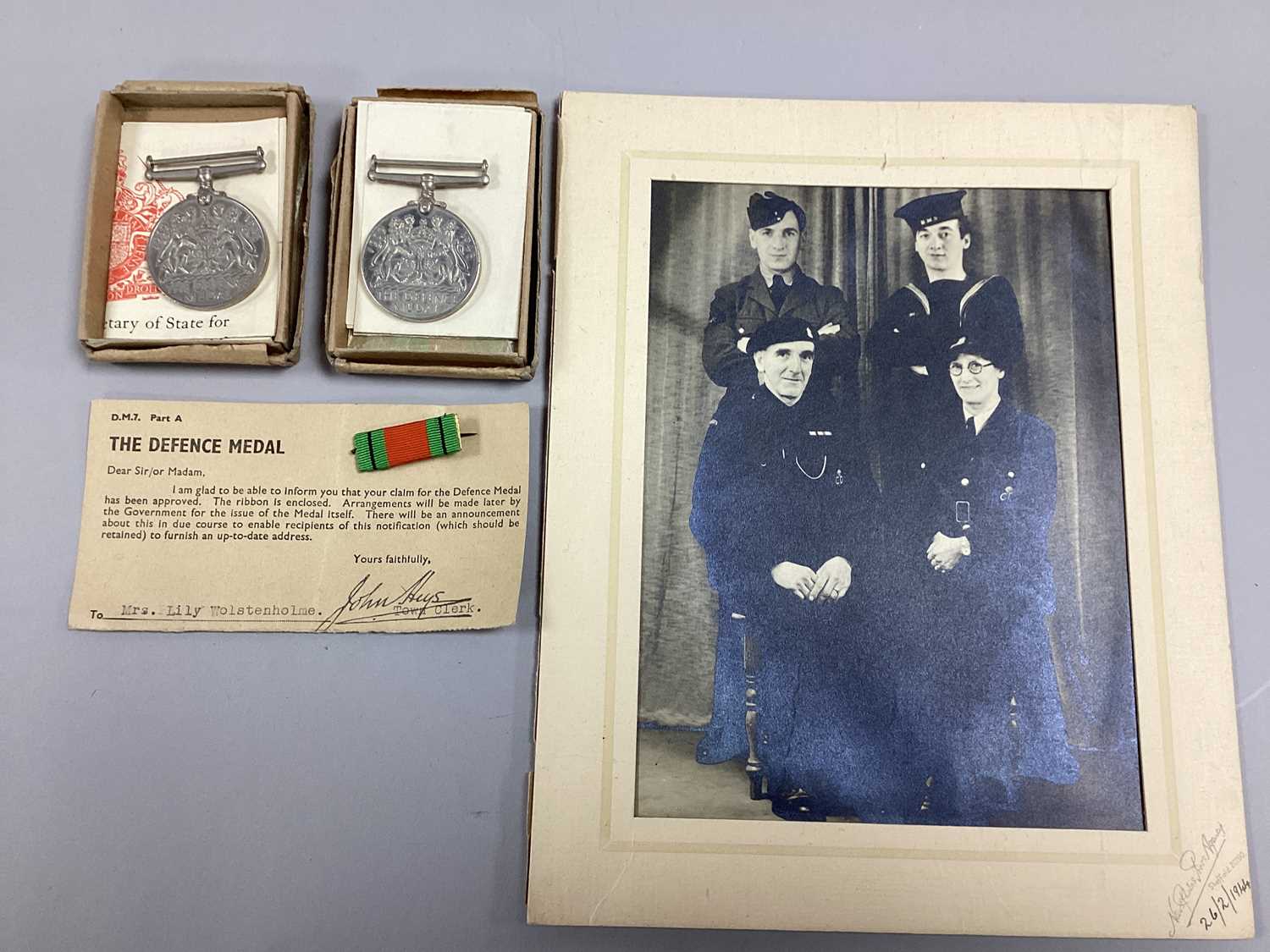 Lot 849 - WW2 Home Front Sheffield Wolstenholme Family...