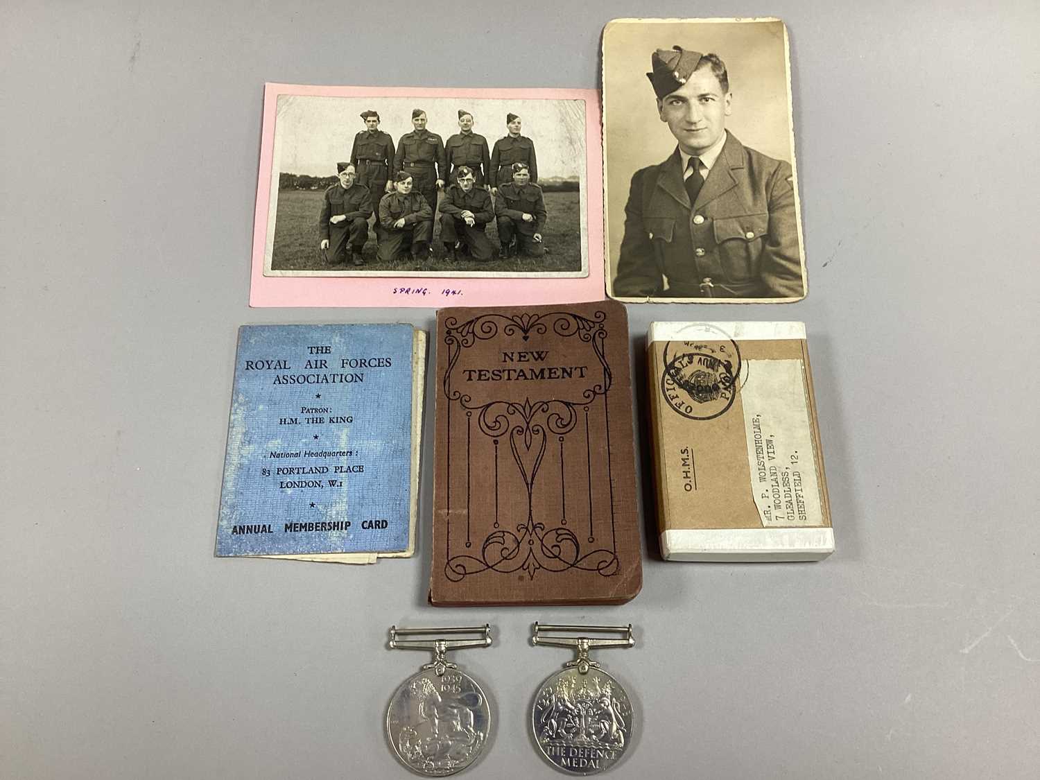 Lot 837 - WW2 RAF Sheffield Wolstenholme Family Interest,...