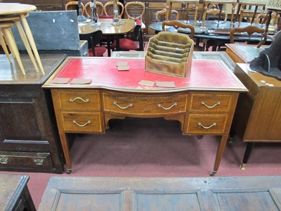 Lot 1653 - Early XX Century Mahogany Inlaid Desk, with a...