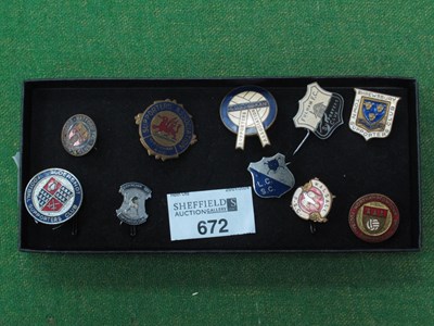 Lot 672 - Enamelled Supporters Club Badges, Wrexham by...