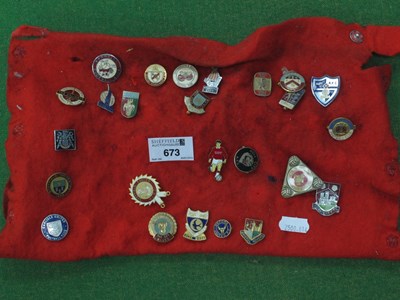 Lot 673 - Enamelled Football Badges - Barnsley, Bolton,...