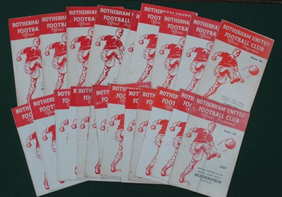 Lot 536 - Rotherham United 1962-3 Home Programmes,...