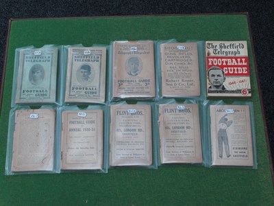 Lot 677 - Sheffield Telegraph Football Guides, 26-7,...